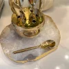 Inspire Me! Home Decor Gold Egg Shaped Utensil Holder (2 Styles)