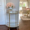 Inspire Me! Home Decor Gold Two-Tiered Cart