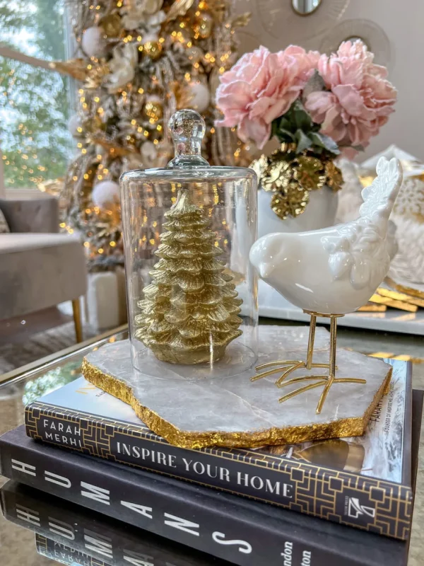 Inspire Me! Home Decor Gold Christmas Tree Candle (2 Sizes)