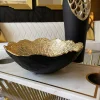 Inspire Me! Home Decor Gold And Matte Black Bowl W/ Textured Finish