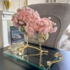 Inspire Me! Home Decor Gold Branch Centerpiece With 2 Glass Crackled Bowls