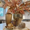 Inspire Me! Home Decor Gold Magnolia Leaf Stem