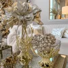 Inspire Me! Home Decor Gold Metal Branch And Glass Vase