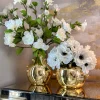 Inspire Me! Home Decor Gold Metal Studded Vase (2 Sizes)