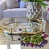 Inspire Me! Home Decor Gold Oval Mirror Tray