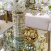 Inspire Me! Home Decor Gold Ribbed Glass Vase (2 Sizes)