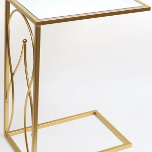 Inspire Me! Home Decor Gold Mirror Top C Table