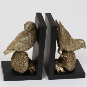 Inspire Me! Home Decor Gold Bird Resin Bookends