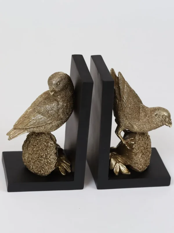 Inspire Me! Home Decor Gold Bird Resin Bookends