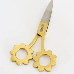 Inspire Me! Home Decor Gold Flower Handle Scissors