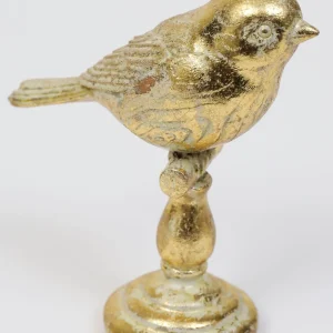 Inspire Me! Home Decor Gold Leaf Bird On Finial