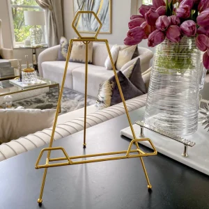 Inspire Me! Home Decor Gold Metal Easel