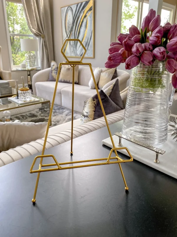 Inspire Me! Home Decor Gold Metal Easel