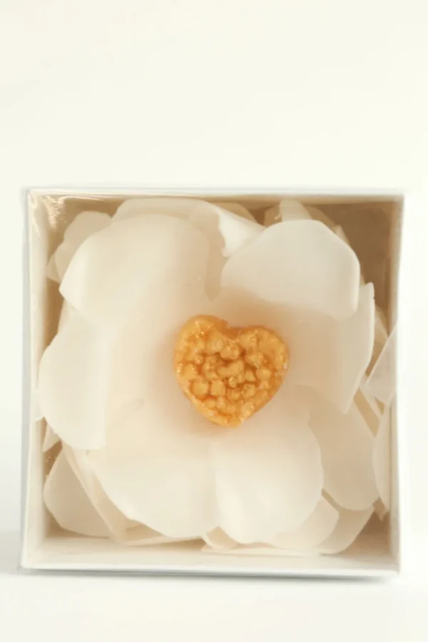 Inspire Me! Home Decor Gold Heart Flower Soap