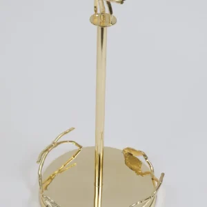 Inspire Me! Home Decor Gold Leaf Detailed Paper Towel Holder