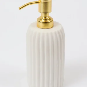 Inspire Me! Home Decor Gold Marble Soap Dispenser