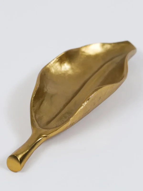 Inspire Me! Home Decor Gold Wavy Leaf Tray