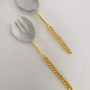 Inspire Me! Home Decor Gold Chain Salad Servers