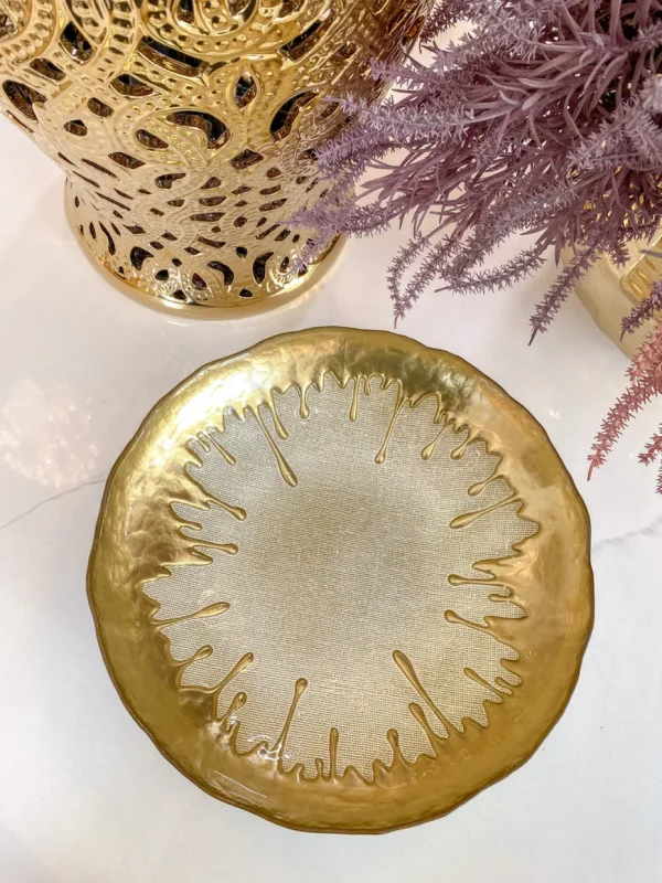 Inspire Me! Home Decor Gold Dipped Large Bowl