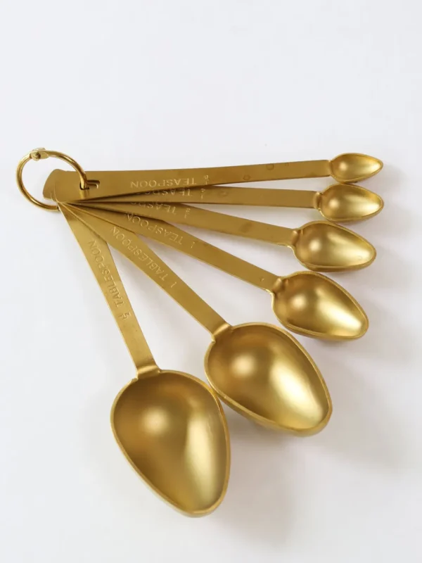 Inspire Me! Home Decor Gold Almond Shape Measuring Spoons