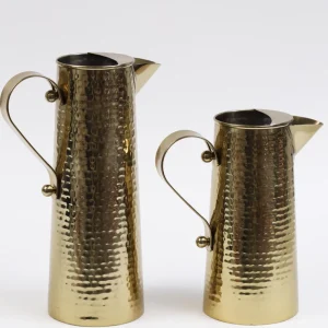 Inspire Me! Home Decor Gold Hammered Texture Pitcher (2 Sizes)