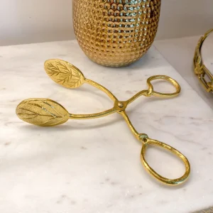 Inspire Me! Home Decor Gold Leaf Snack Tongs