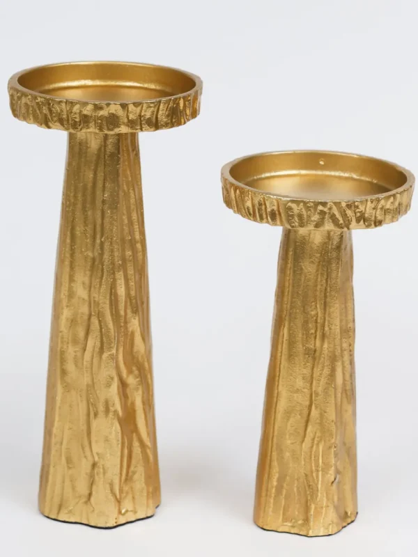 Inspire Me! Home Decor Gold Metal Branch Pedestal Candle Holder (2 Sizes)