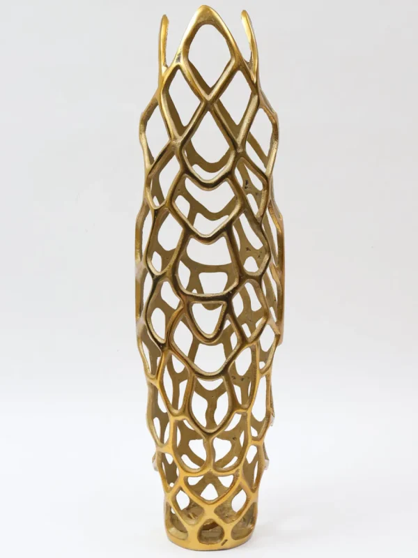 Inspire Me! Home Decor Gold Contemporary Floor Vase