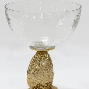 Inspire Me! Home Decor Gold Geode Base Pedestal Bowl