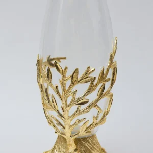 Inspire Me! Home Decor Gold Metal Branch And Glass Vase