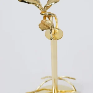 Inspire Me! Home Decor Gold Leaf Detailed Paper Towel Holder