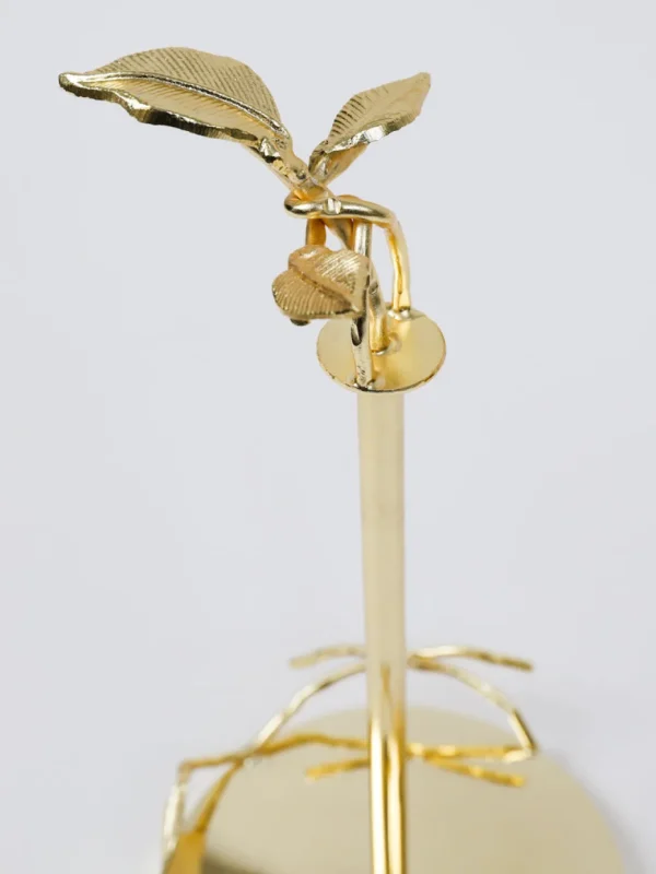 Inspire Me! Home Decor Gold Leaf Detailed Paper Towel Holder