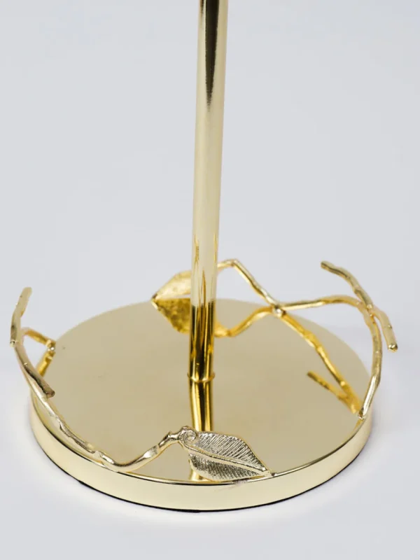 Inspire Me! Home Decor Gold Leaf Detailed Paper Towel Holder