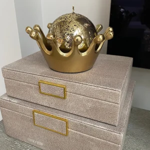 Inspire Me! Home Decor Gold Orb Candles (2 Sizes)