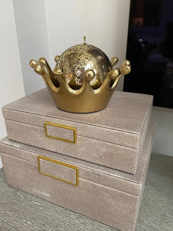 Inspire Me! Home Decor Gold Orb Candles (2 Sizes)