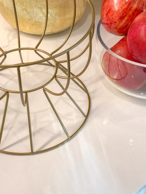 Inspire Me! Home Decor Gold Wire Compote