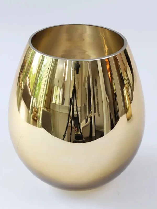 Inspire Me! Home Decor Gold Glass Vase/Utensil Holder