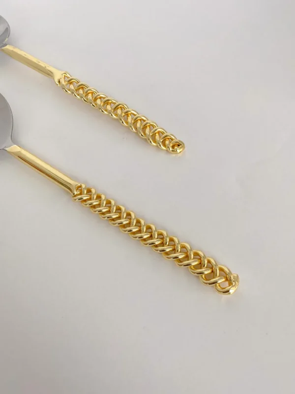 Inspire Me! Home Decor Gold Chain Salad Servers