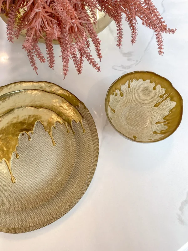 Inspire Me! Home Decor Gold Dipped Dinnerware Collection (Sold Separately)