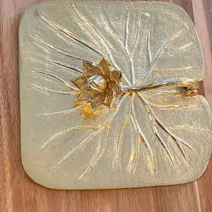 Inspire Me! Home Decor Gold Lotus Napkin Holder