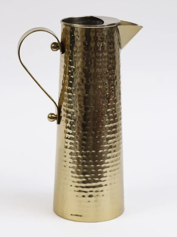 Inspire Me! Home Decor Gold Hammered Texture Pitcher (2 Sizes)