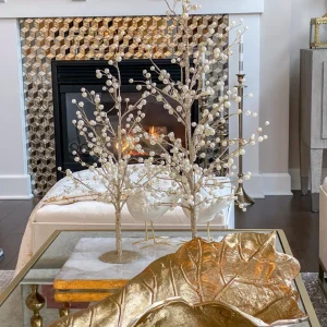 Inspire Me! Home Decor Gold Tree W/ Pearl