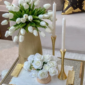 Inspire Me! Home Decor Gold Texture Votive Vase