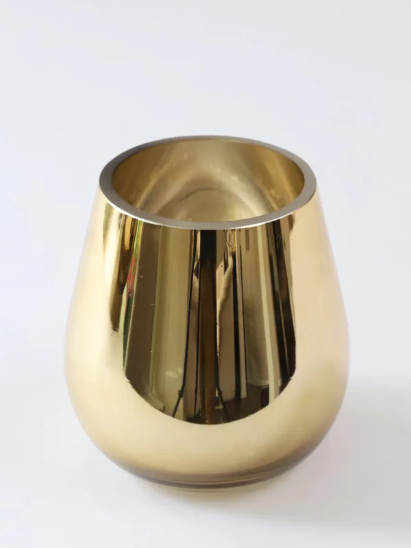 Inspire Me! Home Decor Gold Glass Vase/Utensil Holder