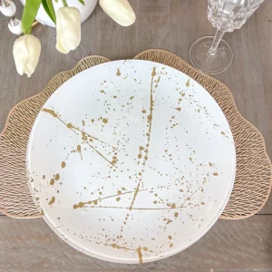 Inspire Me! Home Decor Gold Ginko Leaf Tablemat