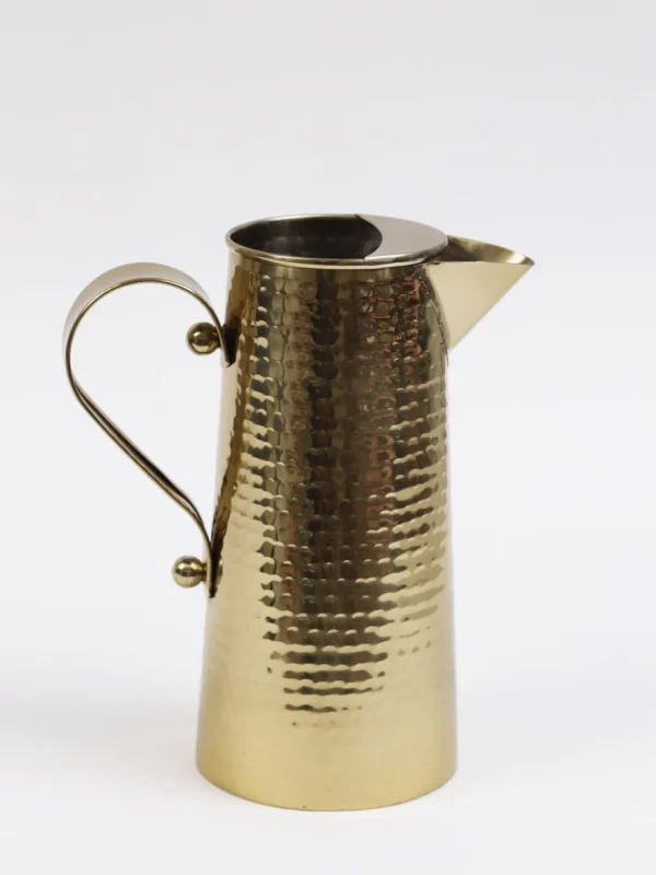 Inspire Me! Home Decor Gold Hammered Texture Pitcher (2 Sizes)