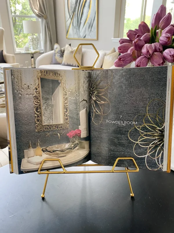 Inspire Me! Home Decor Gold Metal Easel