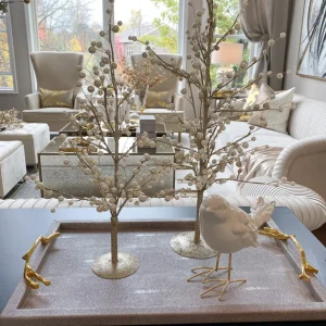 Inspire Me! Home Decor Gold Tree W/ Pearl