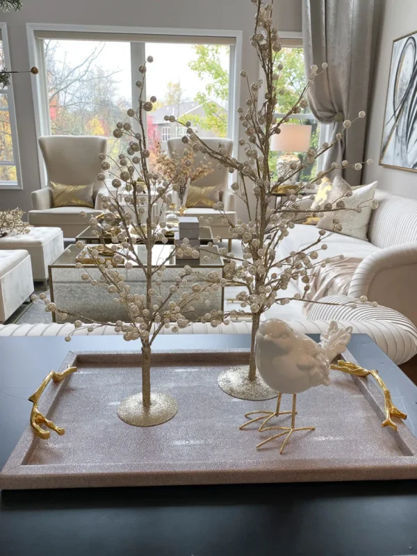 Inspire Me! Home Decor Gold Tree W/ Pearl