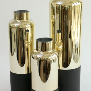 Inspire Me! Home Decor Gold & Matte Black Vase (3 Sizes)